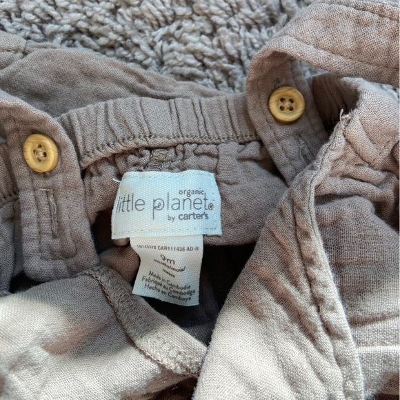 Little Planet by Carters Organic Cotton Overalls - Picture 4 of 4